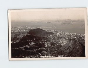 Postcard Panorama Visto Do Corcovado Rio de Janeiro Brazil