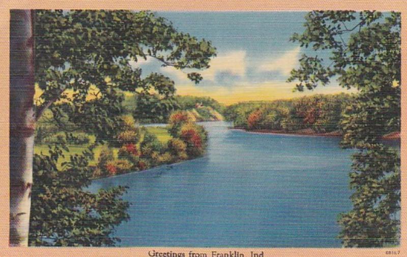 Indiana Greetings From Franklin 1949