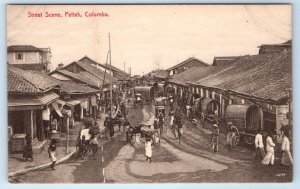 Street Scene Pettah Colombo Ceylon Sri Lanka Postcard