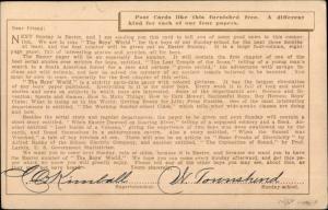 Boys World Easter Sunday School c1910 Postcard