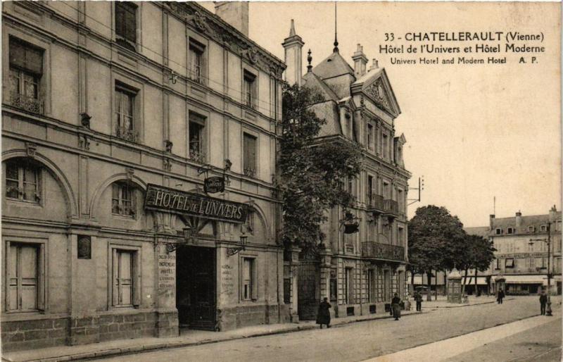 CPA CHATELLERAULT Hotel de l'Univers et Hotel Moderne (613195)