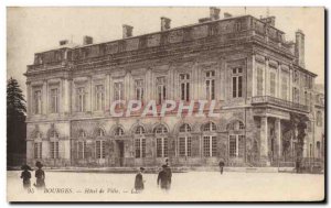 Old Postcard Bourges Hotel De Ville
