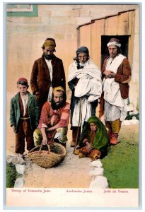 Group Of Yemenite Jews Arabische Juden Juifs De Yemen Jerusalem Israel Postcard