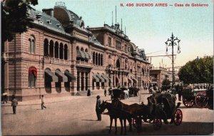 Argentina Casa de Gobierno Buenos Aires Vintage Postcard C066