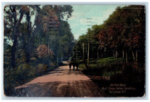 1913 Old Post Road Sleepy Hollow Cemetry Tarrytown New York NY Posted Postcard