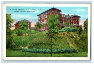 c1930's Blodgett Hospital And Nurse's Home Grand Rapids Michigan MI Postcard 