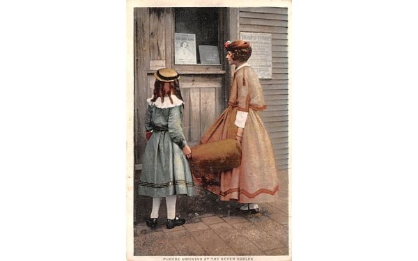 Phoebe Arriving at the Seven Gables Salem, Massachusetts Postcard