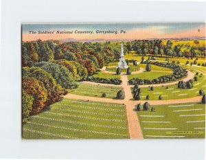 Postcard The Soldiers National Cemetery Gettysburg Pennsylvania USA