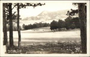 Hot Springs SD Country Club Golf Course Real Photo Postcard