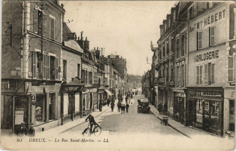 CPA DREUX - La Rue St-Martin (128538)