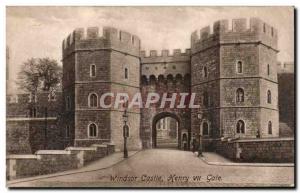 Old Postcard Great Britain Windsor Castle Henry VII Gate