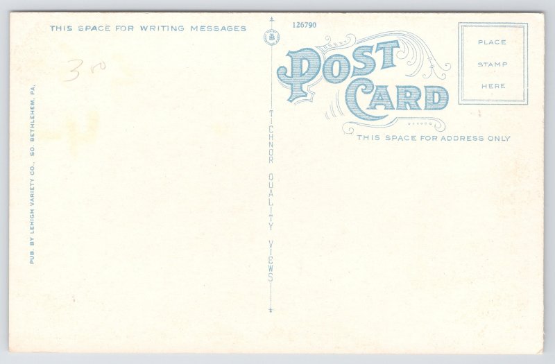 State View~Odd Fellows Building Bethlehem Pennsylvania~Vintage Postcard