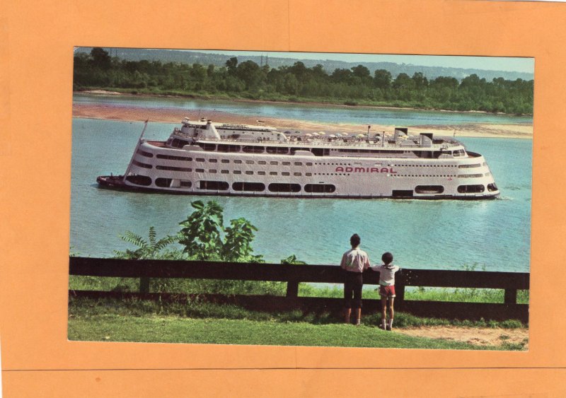 S.S. Admiral, St. Louis, Missouri Postcard Steamer, Ship On Mississippi River