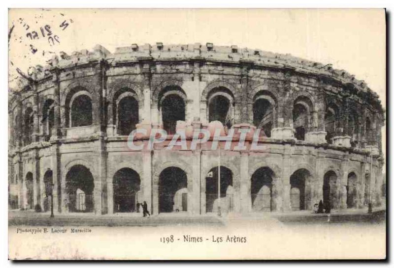 Postcard Old Nimes Les Arenes