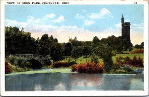 USA Glimpse Of Eden Park Cincinnati Ohio Vintage Postcard C005