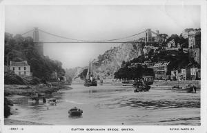 uk14380 clifton suspenion bridge bristol real photo  uk