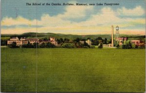 View of School of the Ozarks, Hollister MO Near Lake Taneycomo Postcard Q47