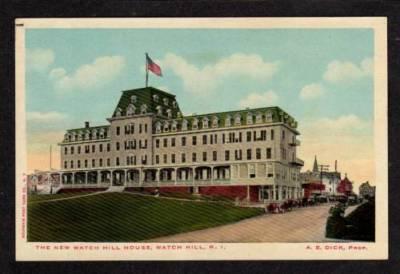 RI Hill House WATCH HILL RHODE ISLAND PC Postcard 1913