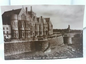 Vintage RP Postcard University College of Wales Aberystwyth