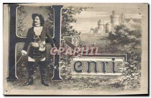 Postcard Old Henry Surname