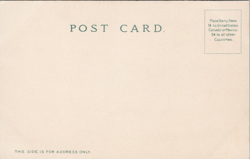 Palace Hotel San Francisco CA Unused Charles Weidner Postcard G12