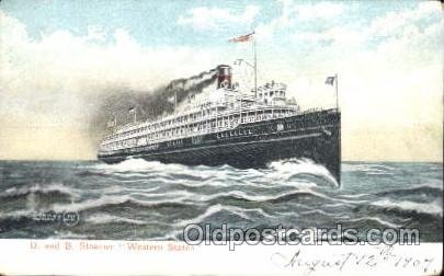 Western States Steamer, Steamers, Ship Unused crease left bottom corner, roun...