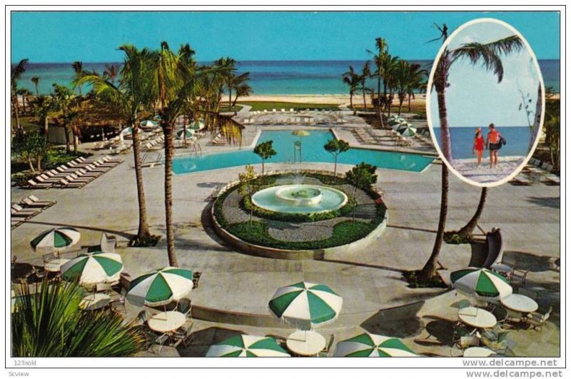 Holiday Inn, Swimming Pools, Grand Bahama Island, British Bahamas, 1940-1960s