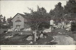 South Lyndeboro NH Bungalow From the West c1910 Postcard Frank Swallow