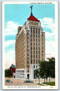 1936 Birmingham Alabama Vintage Postcard Power Co. Building Cor 6th and 18th St.