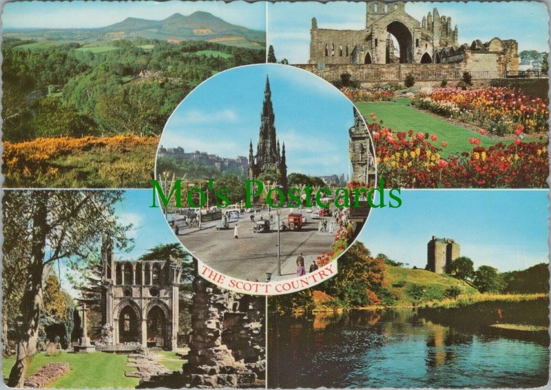 Scotland Postcard - Views of The Scott Country - Edinburgh, Melrose etc SW6920