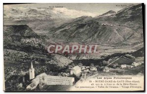 Postcard Old Picturesque Alps Our Lady of Laus Htes Alps Panoramic view