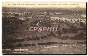 Old Postcard Camp Valdahon Vue Generale taken by plane Arrival Army troops