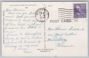 State View~Capitol Building @ Springfield Illinois~Vintage Postcard