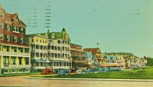 Postcard Early View of Ocean Pathwayfrom Boardwalk, Ocean Grove, NJ.    T.7