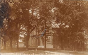 J51/ Mason City Illinois RPPC Postcard c1910 Presbyterian Church  90