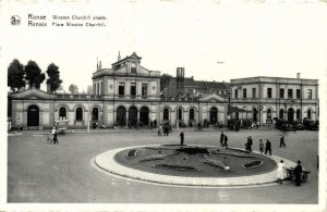 belgium, RONSE RENAIX, Place Winston Churchill (1950s) Postcard