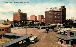 Windsor, Ontario, Canada - A view of the Tunnel Plaza - c1940