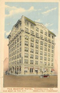 Hagerstown Maryland 1921 Postcard Hotel Dagmar