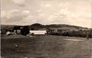Real Photo Postcard View of a Farm possibly in Bellows Falls, Vermont