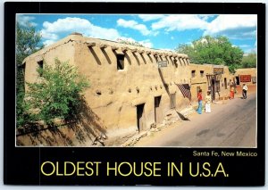 Postcard - Oldest House In U.S.A. - Santa Fe, New Mexico