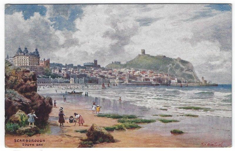 Vintage Postcard View, South Bay, Scarborough, Raphael Tuck