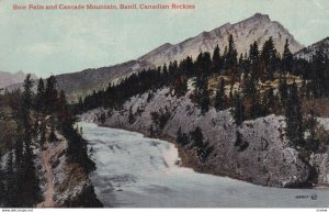 BANFF, Alberta, Canada, 1900-1910s; Bow Falls And Cascade Mountain, Canadian ...