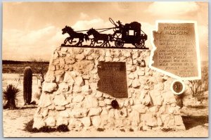 Wickenburg Massacre 1937 Arizona Memorial Monument Real Photo RPPC Postcard