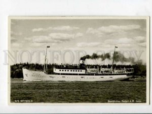 400846 SWEDEN ship Brynhild Vintage photo postcard