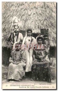 Old Postcard Paris Palace Exposition Coloniale Family Loyalty Islands New Cal...