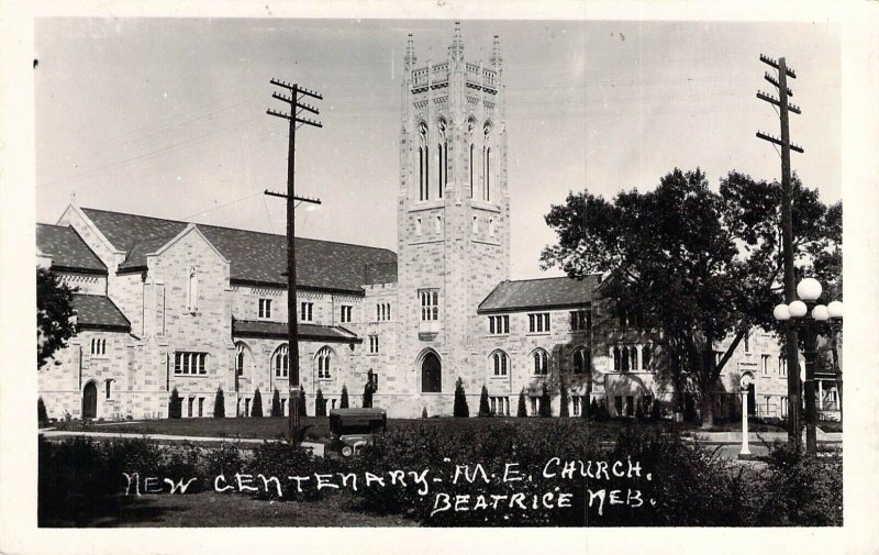 1941 RPPC Real Photo New Centenary M.E.Church Beatrice NE Old Post Card United States Nebraska Other Postcard