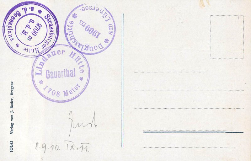 Mountaineering Austria Vorarlberg Austrian Alps Zimba peak 1910 cottage cancels