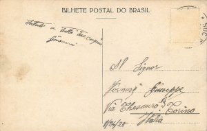 Brazil Rio de Janeiro avenida Rio Branco classic cars old postcard