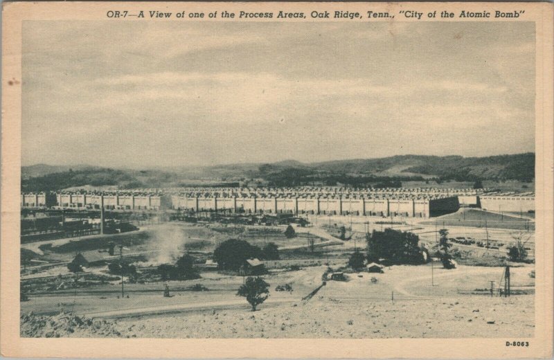 c1940s Bird eye view process area Oak Ridge Tennessee City of Atomic Bomb C200 