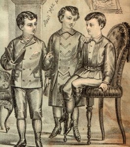 1880s Max Stadler Clothing Well-Dressed Children Spelling Words P159